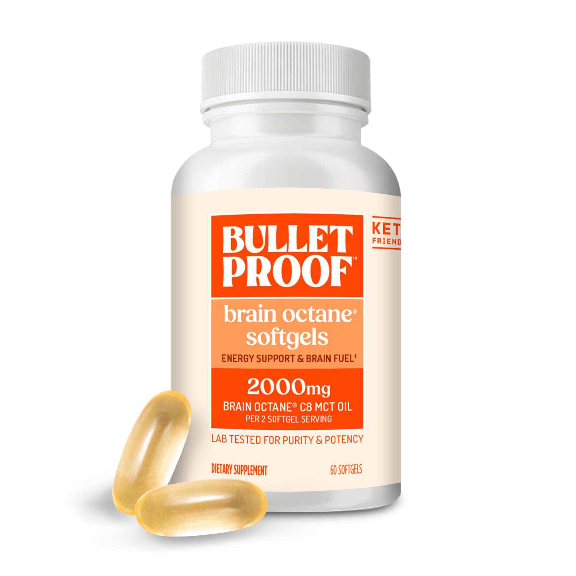 Amazon.com: Bulletproof Brain Octane Softgels, 60 Count, Pure C8